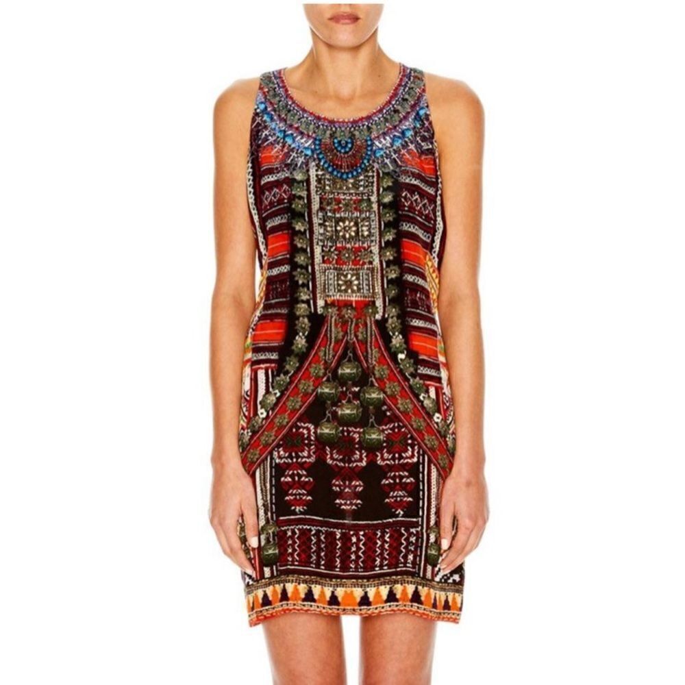 Nwt Camilla Dance Of The Dao Short Racer Back Dress Size Small